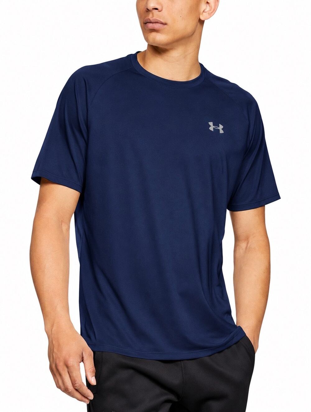 Under Armour Men's UA Tech Crewneck Performance T-Shirt Small Navy
